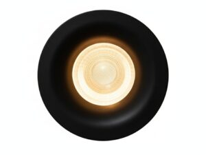 SOCLE SPOT ENCASTRE ROND FIXE NOIR FORME SOUPLE