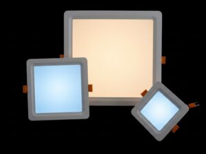 PANEL LED CARRE 90MMX90MM ENCASTRE BLANC 9W 4000K